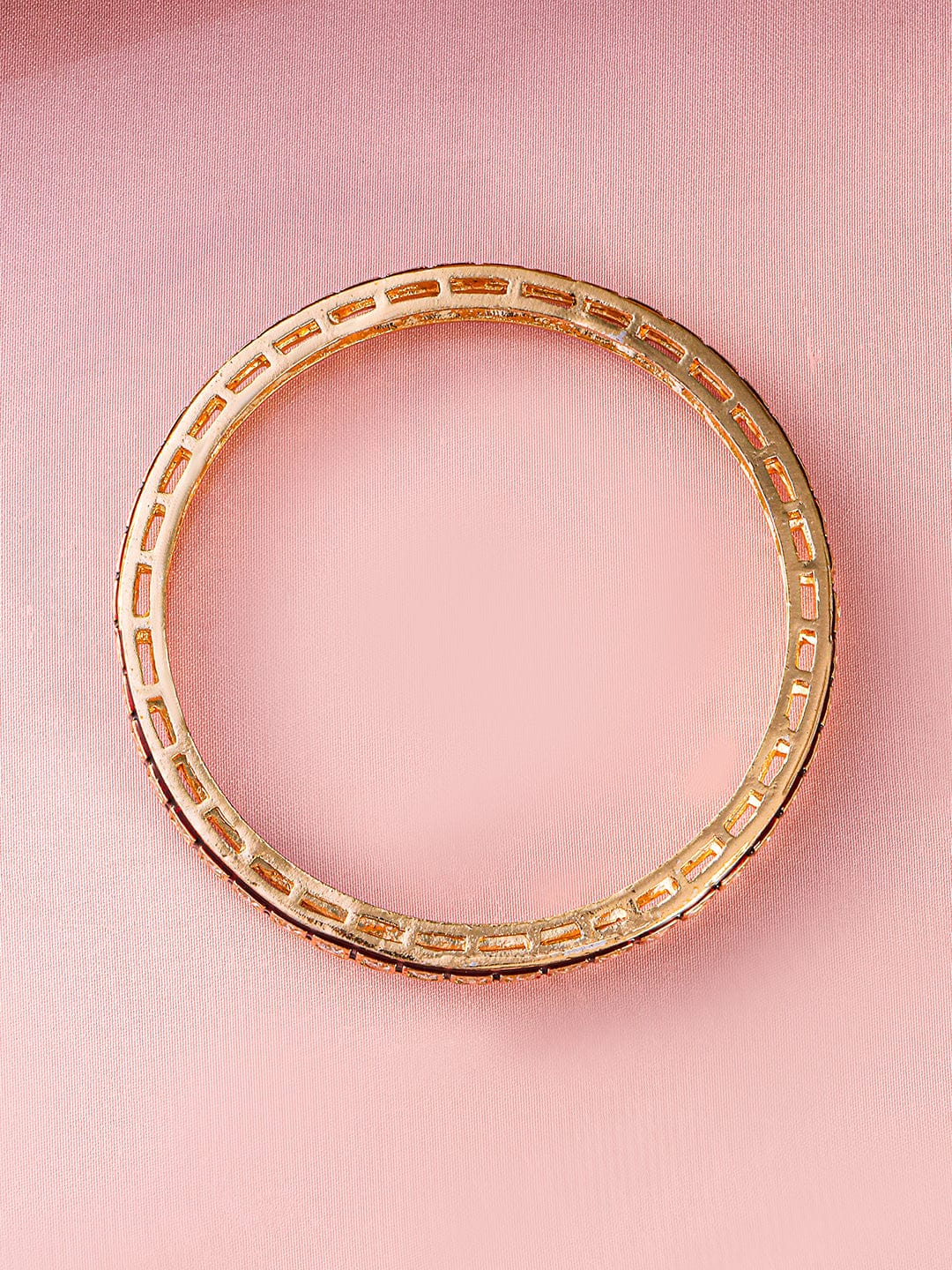 Touch of Elegance White Kundan Bangles 2.8 - Large