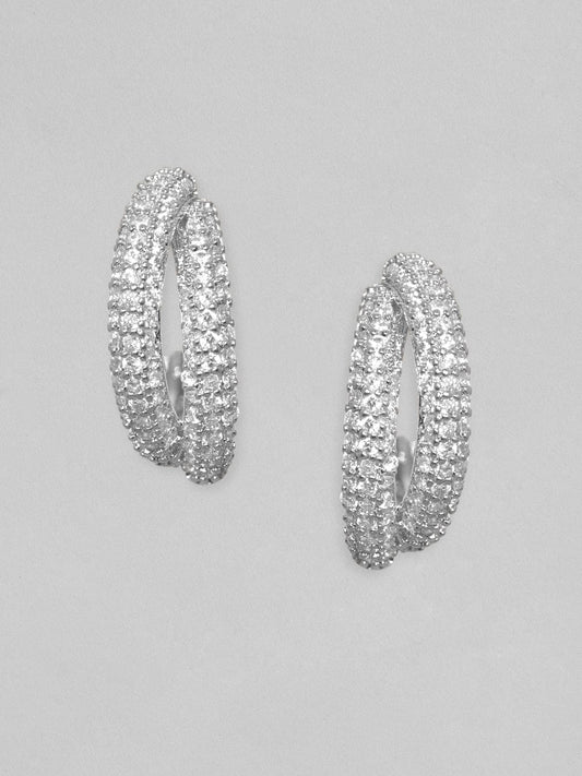 【Rubans】 Everyday Sparkle Minimal Hoop Earrings|エブリデイ スパークル ミニマル キュービックジルコニア フープイヤリング
