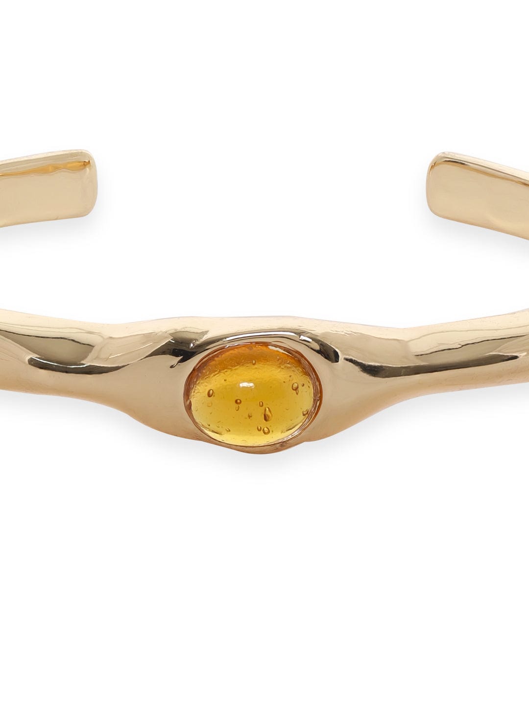 【Rubans】 Voguish Gold-Toned Brass Gold-Plated Cuff Bracelet|ヴォーギッシュ ゴールドトーン ブラス カフブレスレット