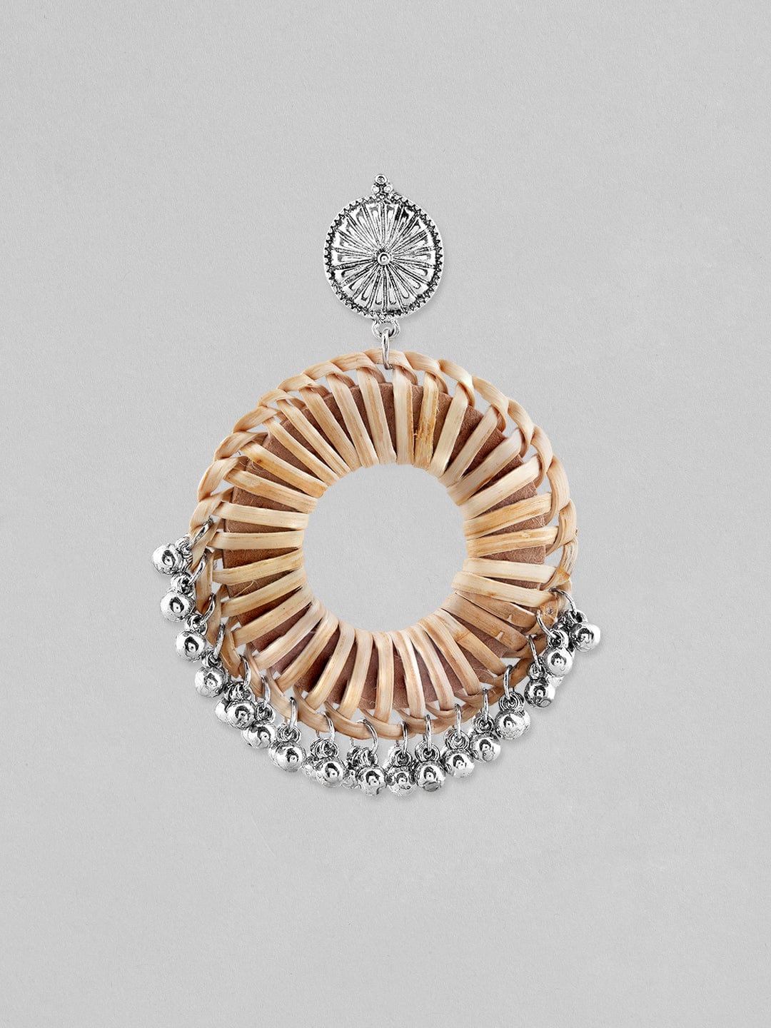 【Rubans】 Voguish Silver-Toned Classic Hoop Earrings|ヴォーギッシュ シルバートーン クラシック フープイヤリング