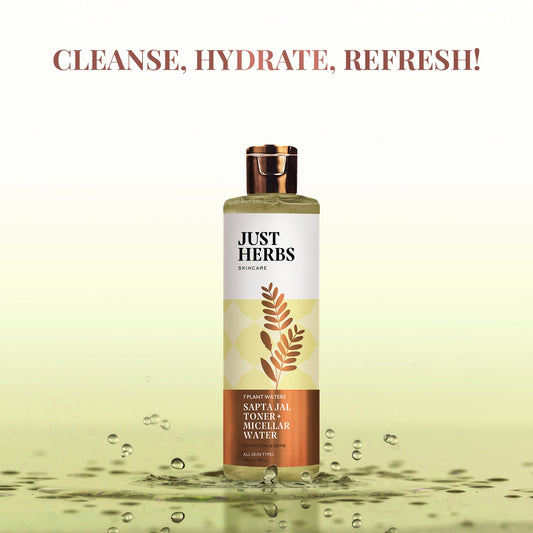 Just Herbs サプタジャル トナー ミセラーウォーター 7種のプラントウォーター 100ml のボトル