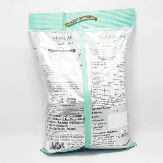 Patanjali Basmati Rice Silver (1 kg) 5000g