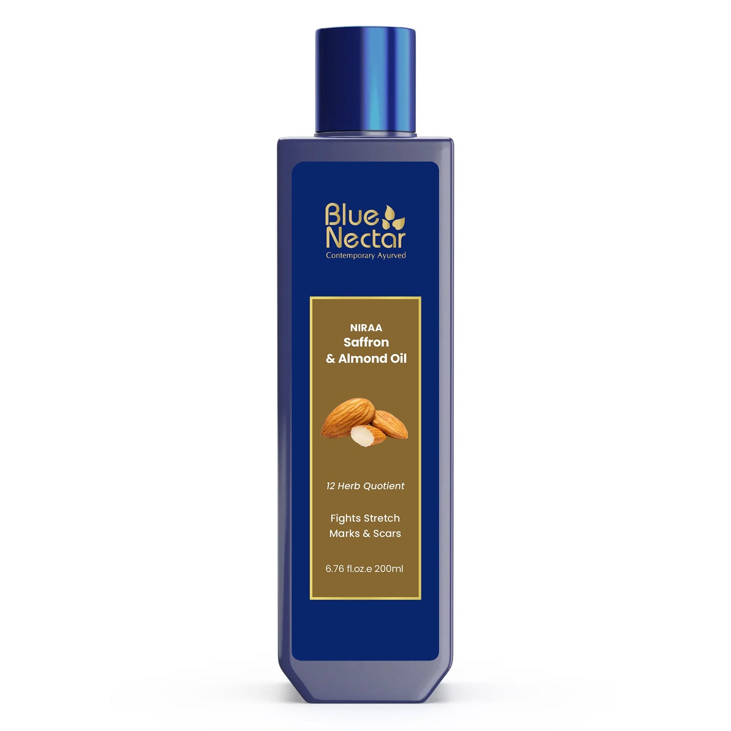 Saffron & Almond Body Stretch Mark Oil for Pregnancy (12 herbs) 100ml
