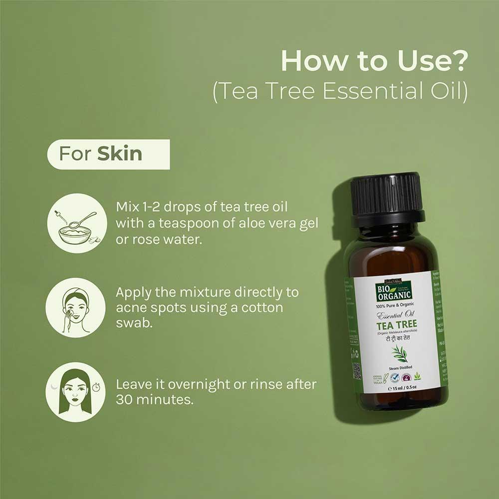 Pure & Organic Tea Tree Essential Oil - 15ml 15ml
