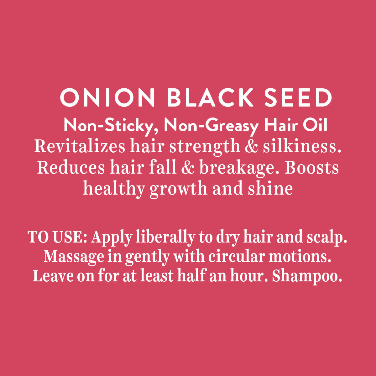 Onion Back Seed Hair Oil