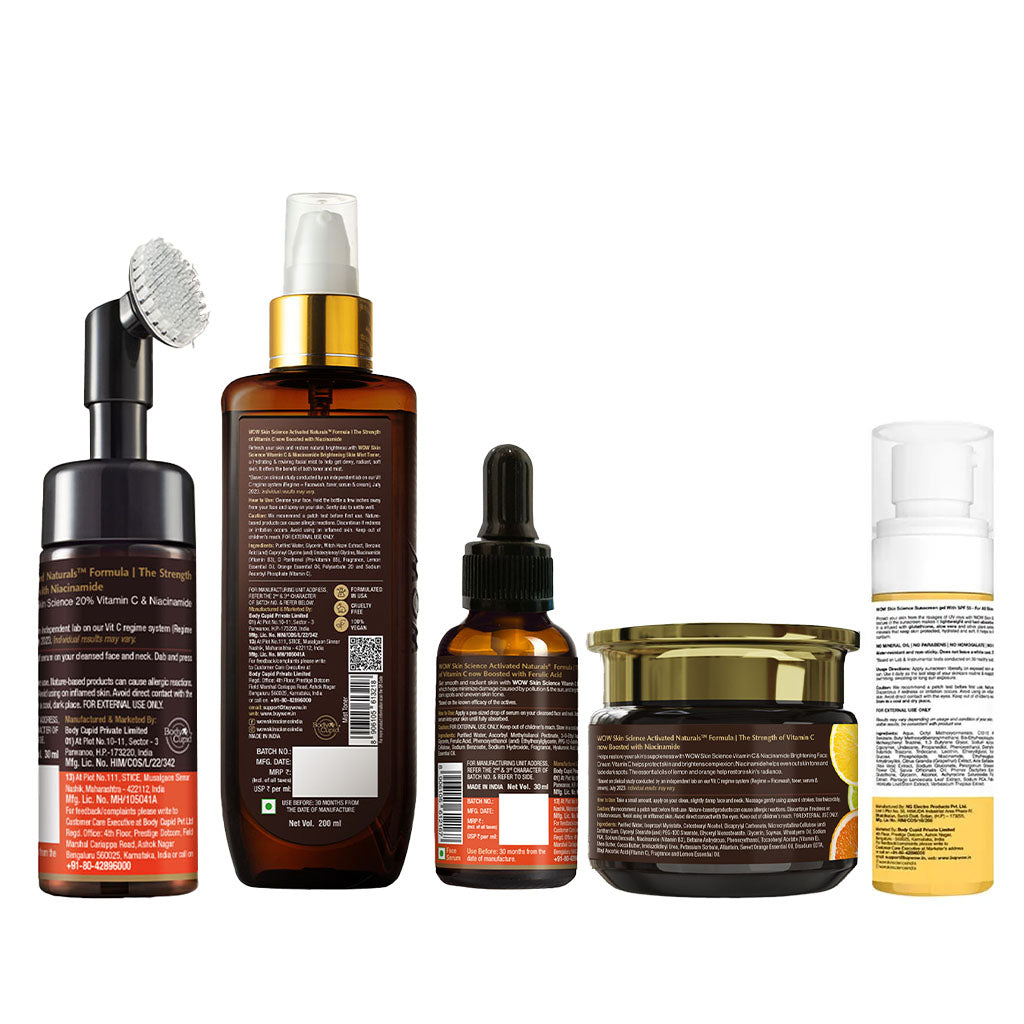 WOW Skin Science ビタミンC アドバンス ブライトニングキット 5点 480ml
