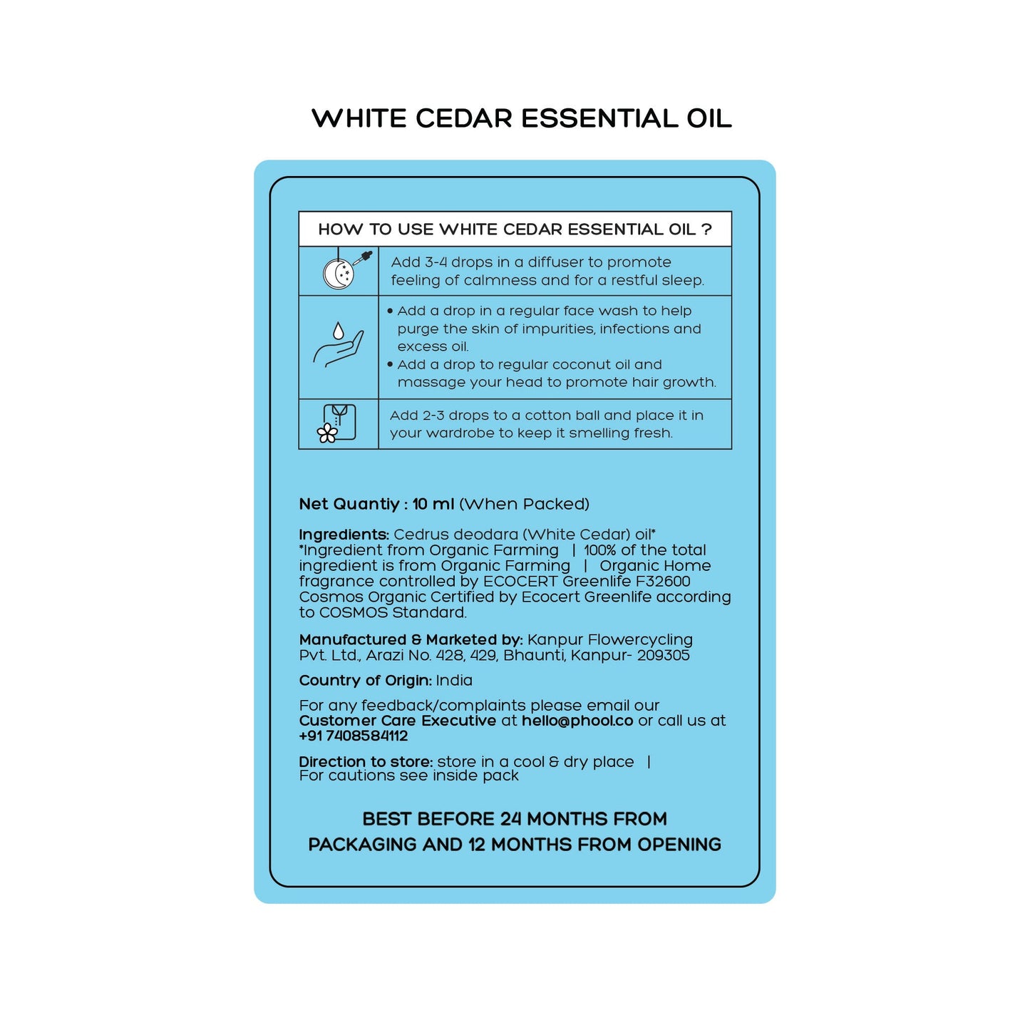 White Cedar Essential Oil (10ml)