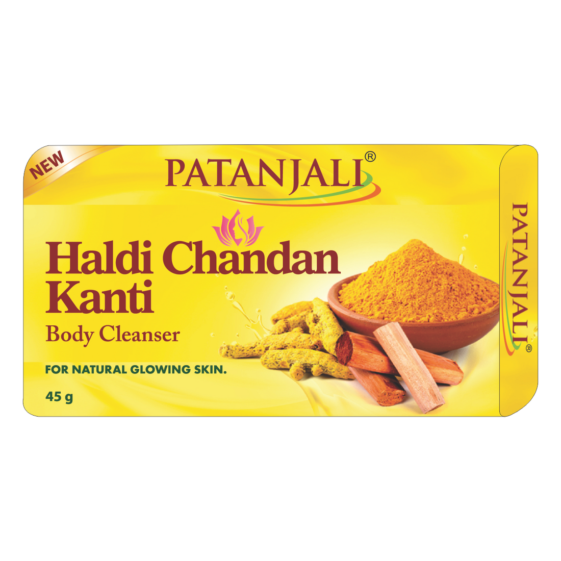 Patanjali 【Patanjali】 Haldi Chandan Kanti Body Cleanser｜ハルディ＆チャンダン カンティ ボディクレンザー｜45g｜インド現地からお取り寄せ【インドの森】