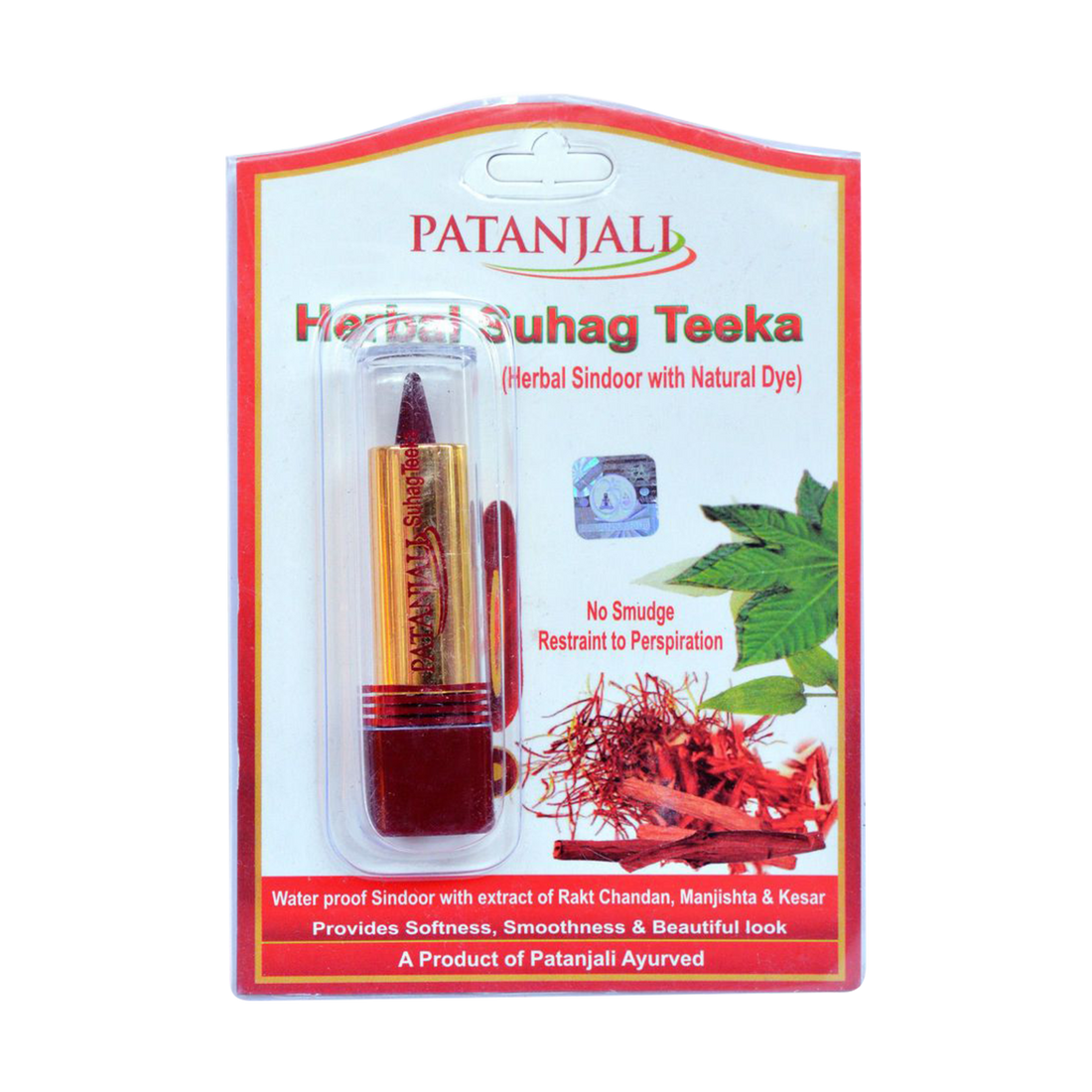 Patanjali 【Patanjali】 Herbal Suhag Teeka｜ハーバル スハグ・ティーカ｜3g｜インド現地からお取り寄せ【インドの森】
