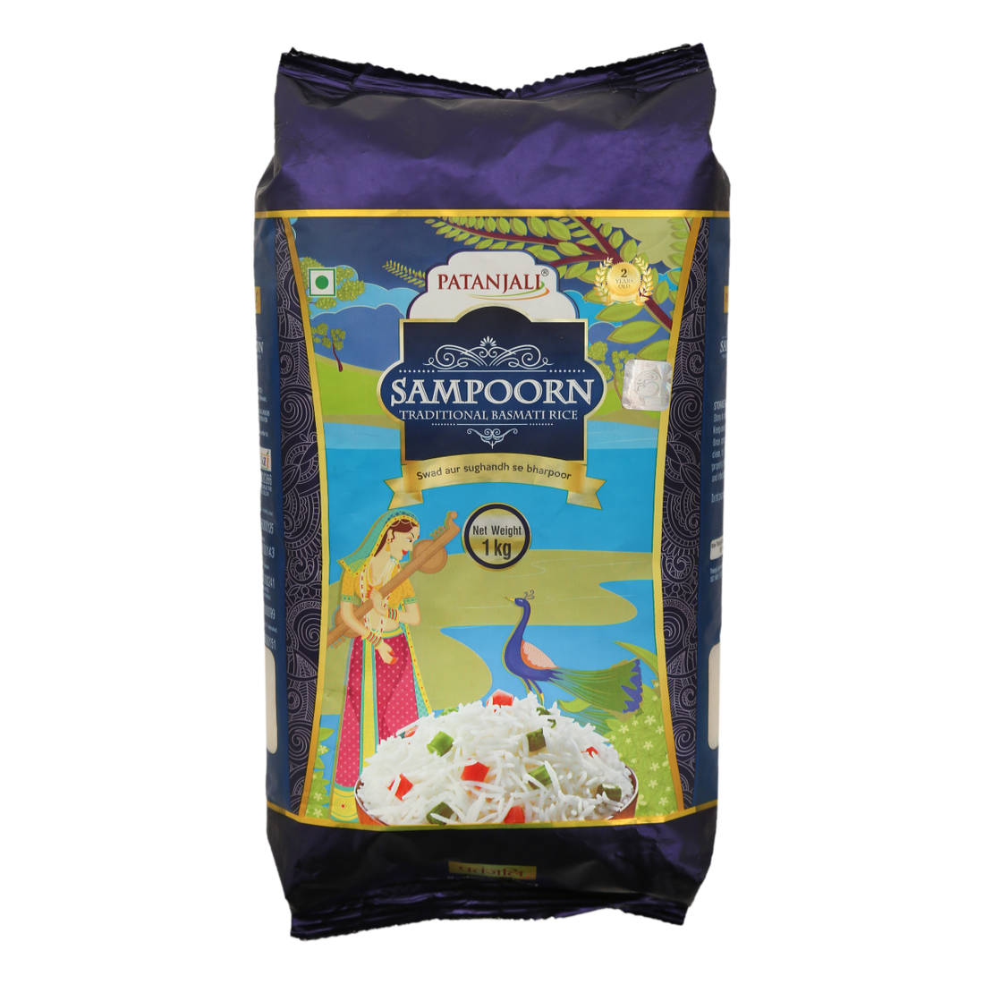 Patanjali 【Patanjali】 Sampoorn Traditional Basmati Rice｜サンプールン 伝統バスマティ米｜1000g｜現地直輸入で買える日本国内最安級【インドの森】