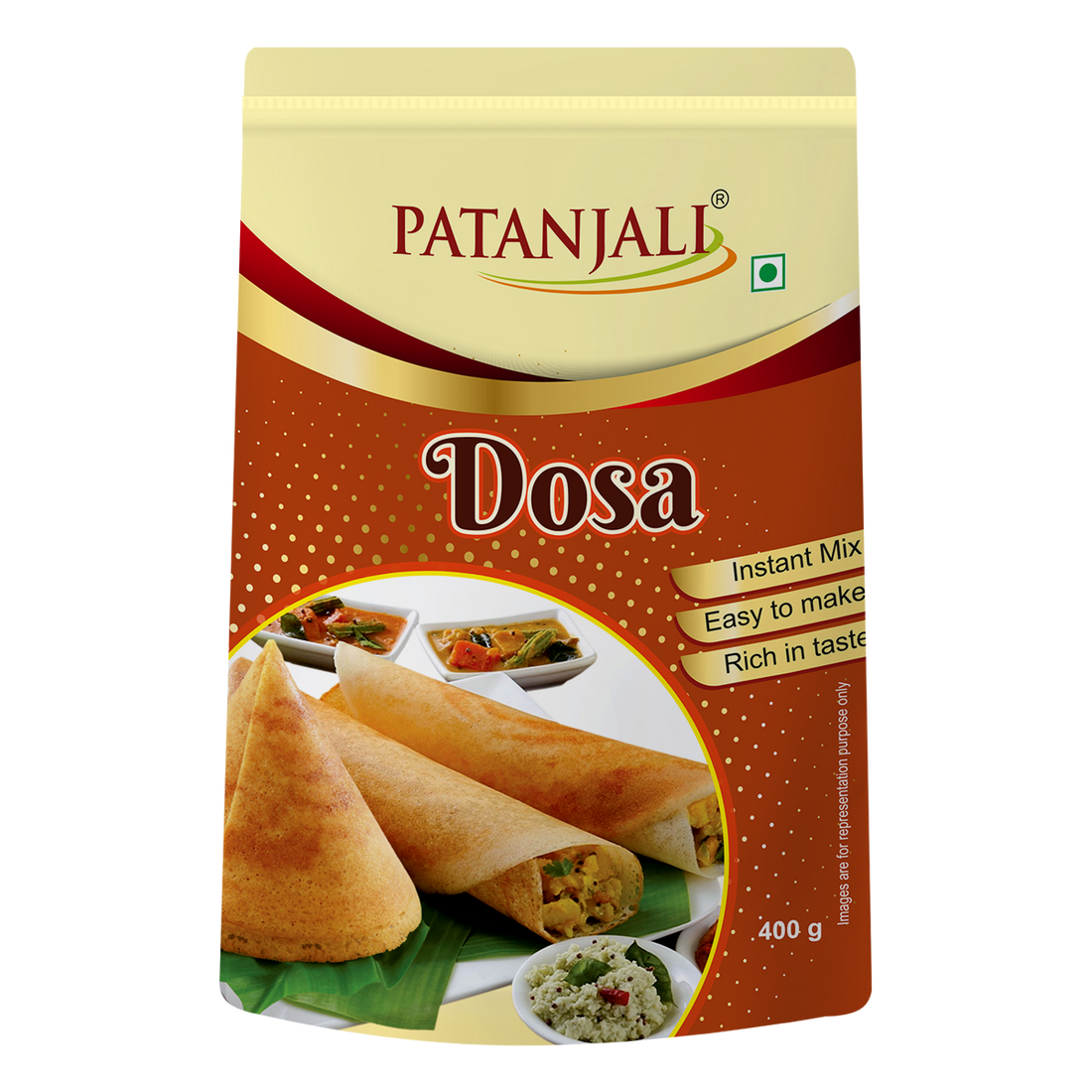 Patanjali 【Patanjali】 Dosa Instant Mix｜ドーサ インスタントミックス｜400g｜インド現地からお取り寄せ【インドの森】
