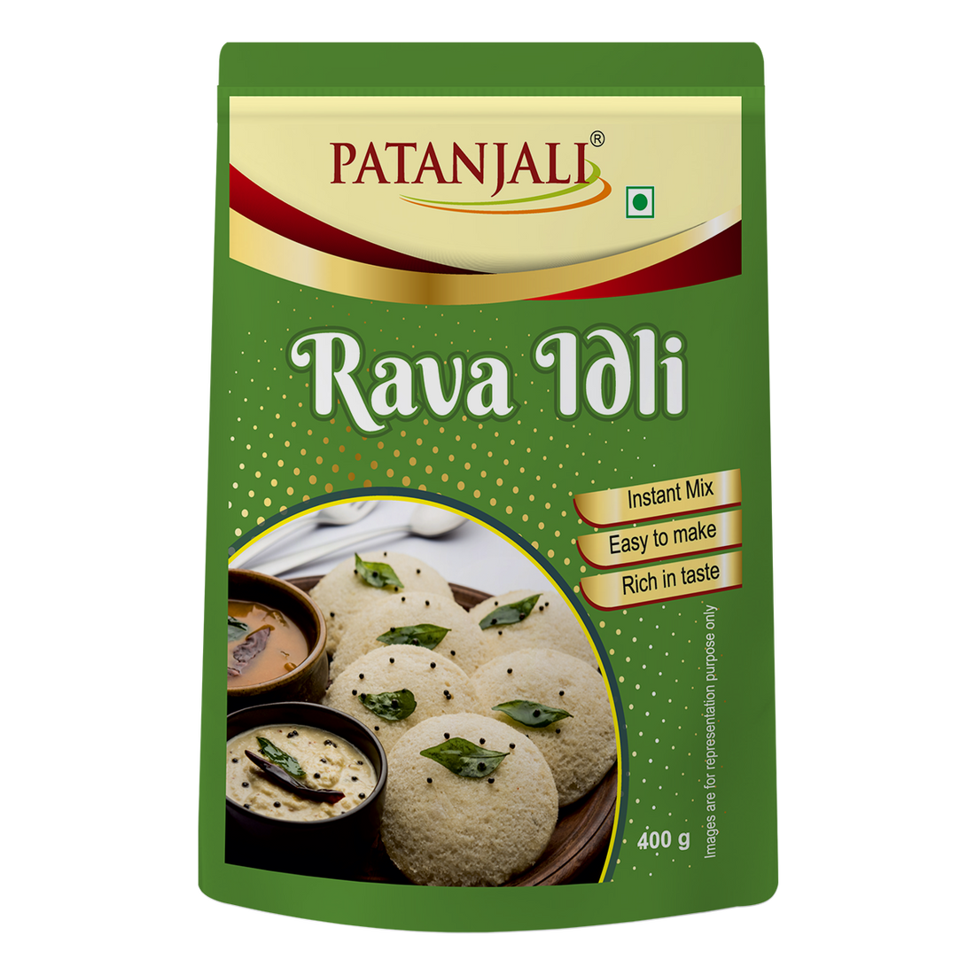 Patanjali 【Patanjali】 Rava Idli Instant Mix｜ラヴァイドリ イン｜400g｜現地直輸入で買える日本国内最安級【インドの森】