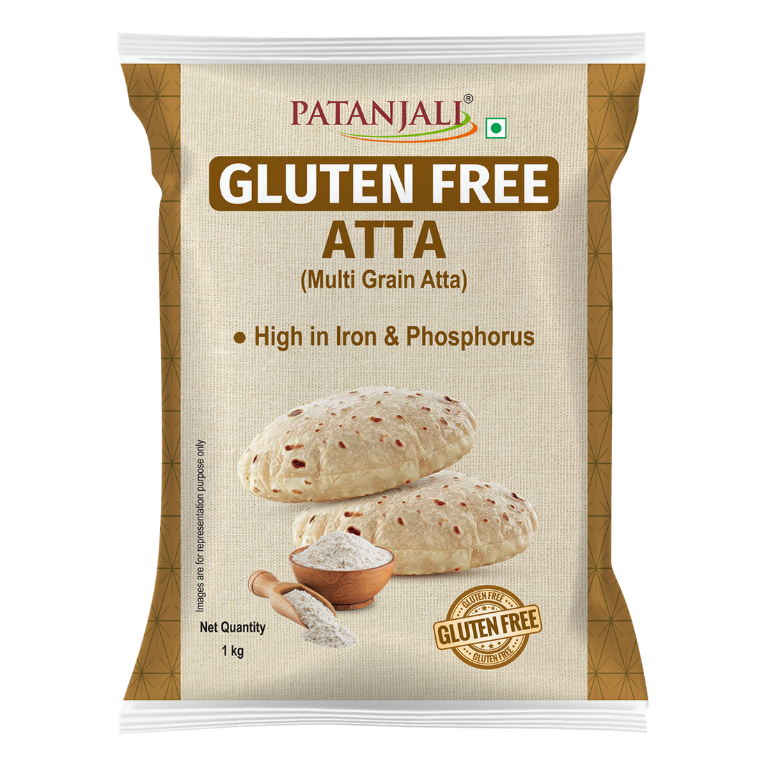 Patanjali 【Patanjali】 Gluten Free Atta｜グルテンフリー アタ粉｜1000g｜インド現地からお取り寄せ【インドの森】