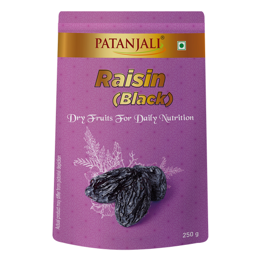 Patanjali 【Patanjali】 Raisins Black (Kishmish Kali)｜ブラックレーズン（キシュミシュ・カリ）｜250g｜現地直輸入で買える日本国内最安級【インドの森】