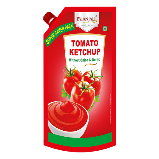 Patanjali 【Patanjali】 Tomato Ketchup W/o Onion Garlic (P)｜オニオン・ガーリック不使用 トマトケチャップ｜950g｜現地直輸入で買える日本国内最安級【インドの森】