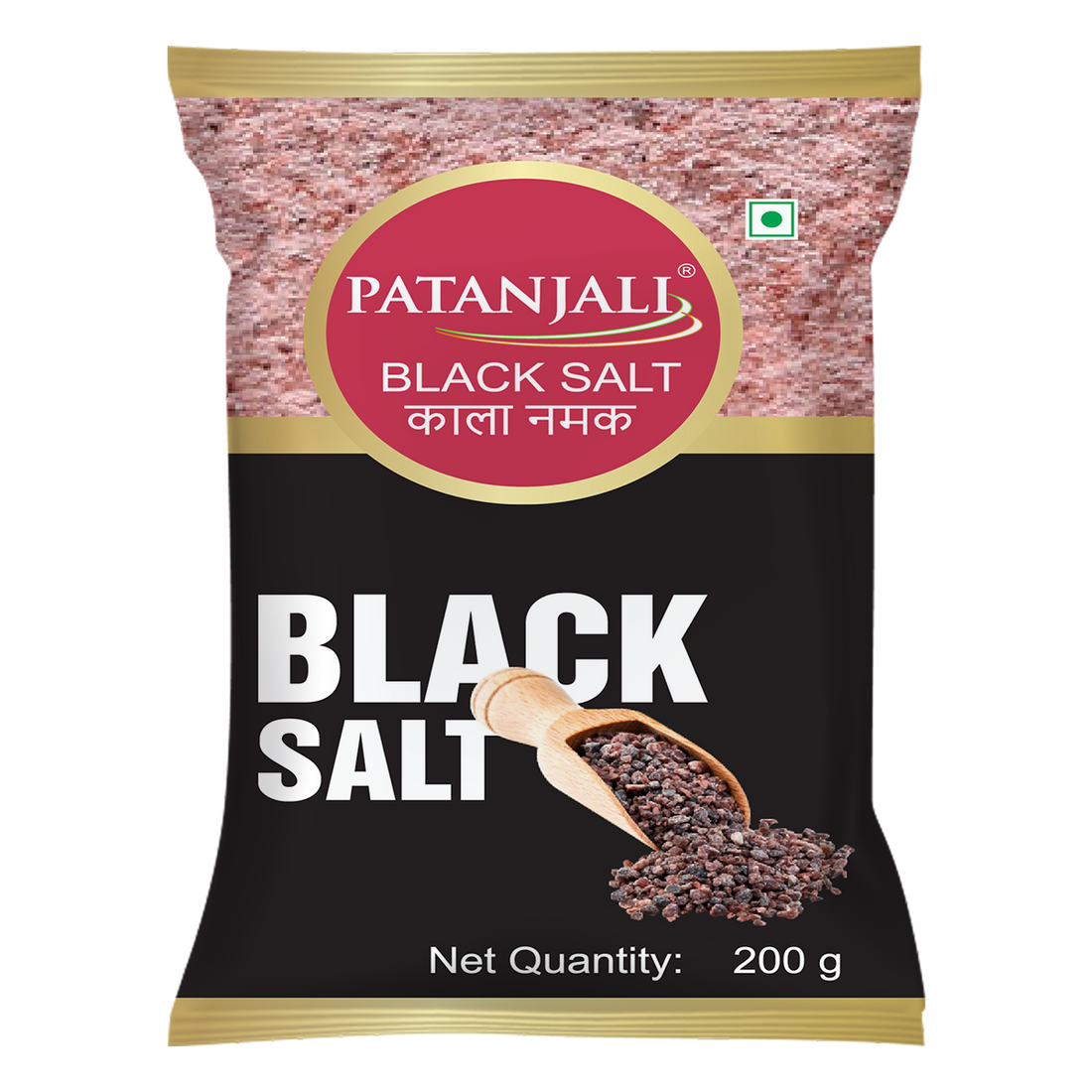 Patanjali 【Patanjali】 Kala Namak (Black Salt)｜カラナマック（ブラック｜200g｜現地直輸入で買える日本国内最安級【インドの森】