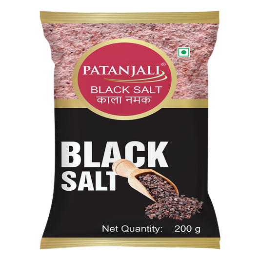 Patanjali 【Patanjali】 Kala Namak (Black Salt)｜カラナマック（ブラック｜200g｜現地直輸入で買える日本国内最安級【インドの森】