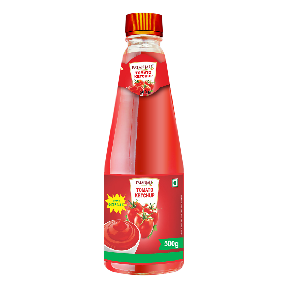 Patanjali 【Patanjali】 Tomato Ketchup W/o Onion Garlic (B)｜トマトケチャップ（オニオン・ガーリック不使用）｜500g｜現地直輸入で買える日本国内最安級【インドの森】
