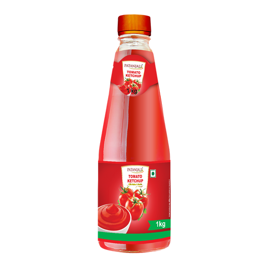 Patanjali 【Patanjali】 Tomato Ketchup with Onion & Garlic (B) (500 g)｜オニオン＆ガーリック入りトマトケチャップ｜500g｜現地直輸入で買える日本国内最安級【インドの森】