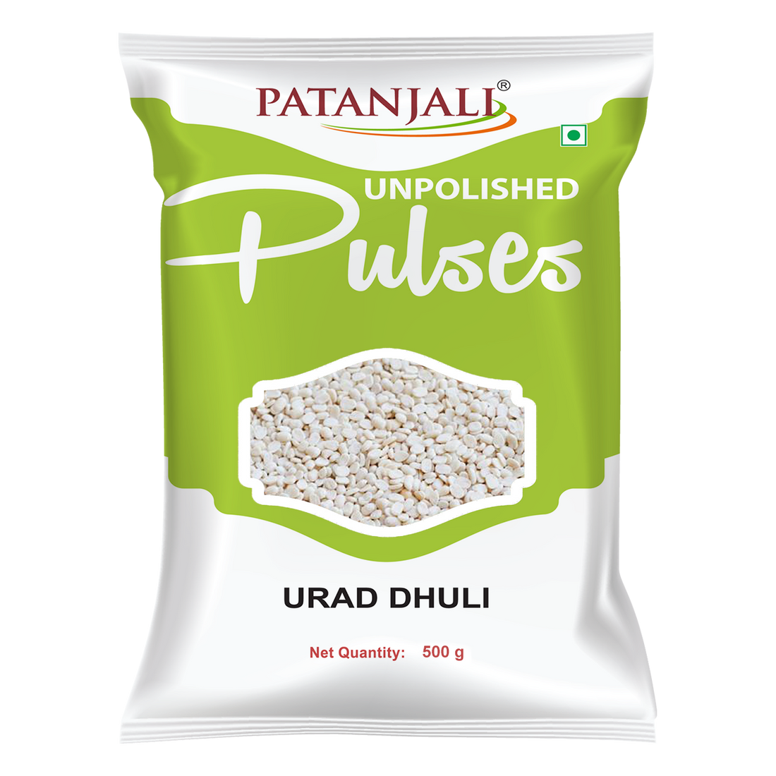 Patanjali 【Patanjali】 Unpolished Urad Dhuli｜ウラド豆（皮なし・未精製）｜500g｜現地直輸入で買える日本国内最安級【インドの森】