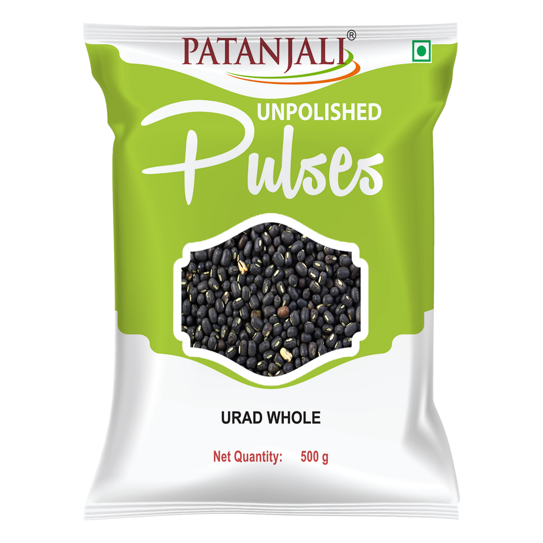 Patanjali 【Patanjali】 Unpolished Urad Whole｜未精製ウラド豆｜500g｜現地直輸入で買える日本国内最安級【インドの森】
