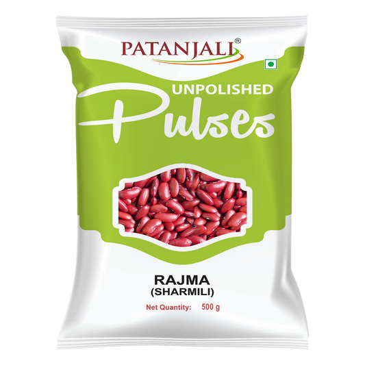 Patanjali 【Patanjali】 Unpolished Rajma (Sharmili)｜無精製ラジマ（シャルミリ）｜500g｜現地直輸入で買える日本国内最安級【インドの森】