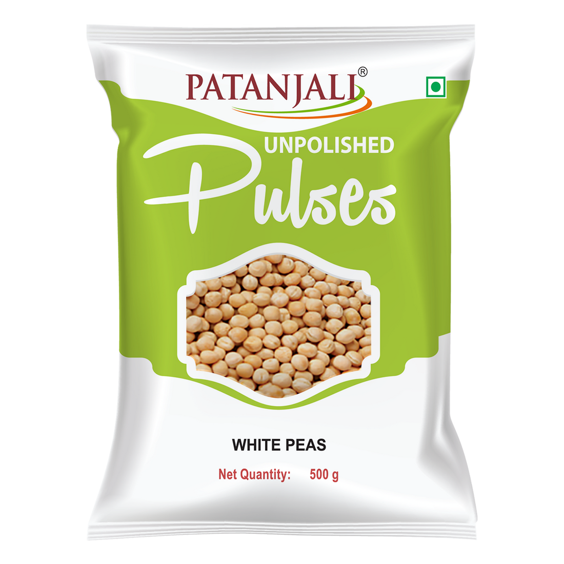 Patanjali 【Patanjali】 Unpolished White Peas｜無研磨 白えんどう豆｜500g｜現地直輸入で買える日本国内最安級【インドの森】