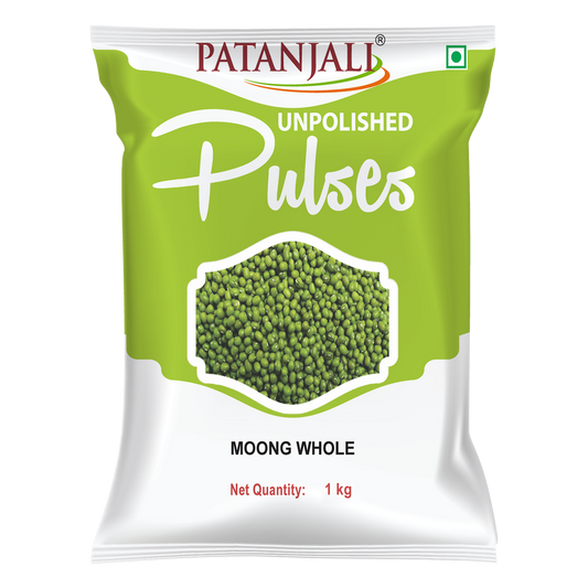 Patanjali 【Patanjali】 Unpolished Moong Sabut (500 g)｜ムング豆（皮付き・未精製）｜500g｜現地直輸入で買える日本国内最安級【インドの森】
