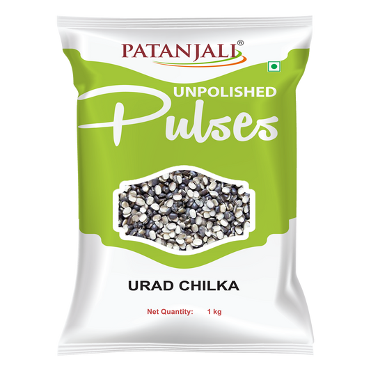 Patanjali 【Patanjali】 Unpolished Urad Chilka｜未精製ウラドダル｜1000g｜現地直輸入で買える日本国内最安級【インドの森】
