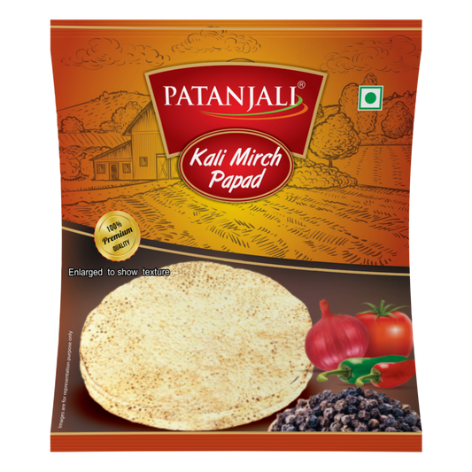 Patanjali 【Patanjali】 Kali Mirch Papad｜カリミルチ パパド｜200g｜現地直輸入で買える日本国内最安級【インドの森】