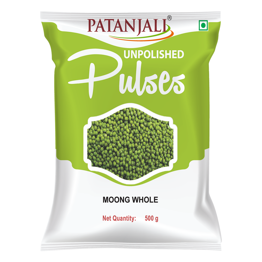 Patanjali 【Patanjali】 Unpolished Moong Sabut｜無研磨 ムング豆（ホール）｜500g｜現地直輸入で買える日本国内最安級【インドの森】