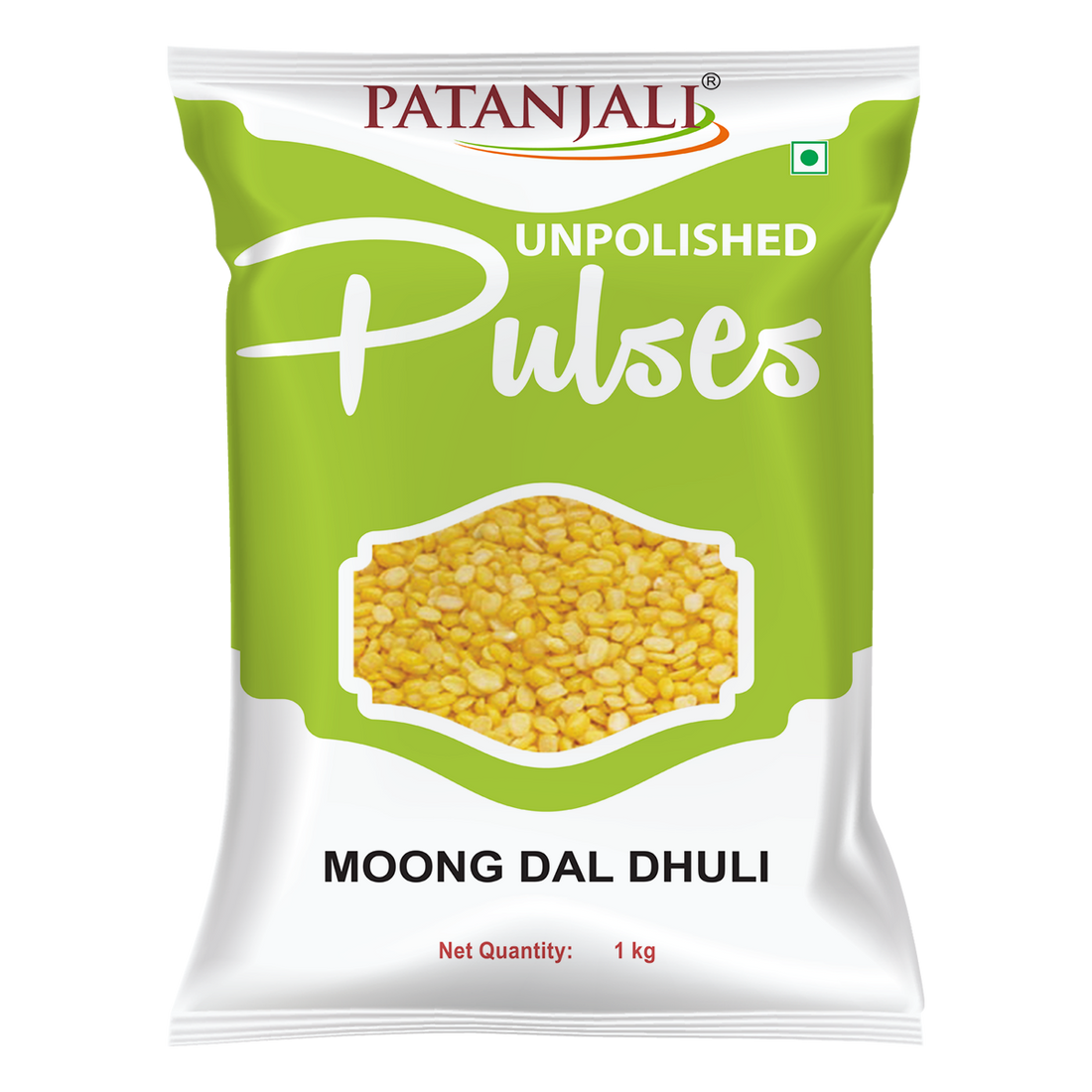 Patanjali 【Patanjali】 Unpolished Moong Dal Dhuli｜ムングダール（皮なし・未精製）｜1000g｜現地直輸入で買える日本国内最安級【インドの森】