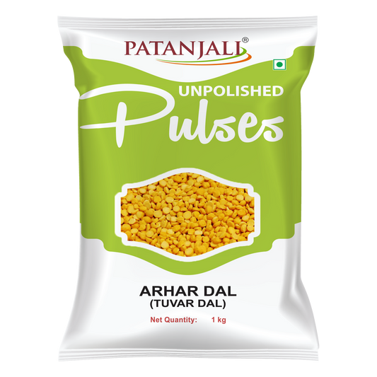 Patanjali 【Patanjali】 Unpolished Arhar Dal (Tuvar Dal)｜アルハルダール（トゥヴァルダール）｜1000g｜現地直輸入で買える日本国内最安級【インドの森】