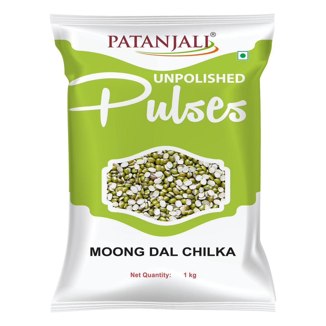 Patanjali 【Patanjali】 Unpolished Moong Dal Chilka｜無精製｜1000g｜現地直輸入で買える日本国内最安級【インドの森】
