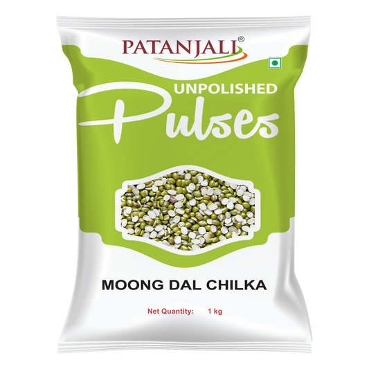 Patanjali 【Patanjali】 Unpolished Moong Dal Chilka｜無精製｜1000g｜現地直輸入で買える日本国内最安級【インドの森】