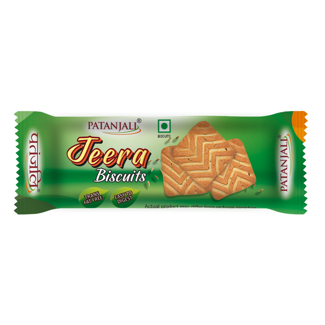 Patanjali 【Patanjali】 Jeera Biscuit (35 Gram)｜ジーラビスケット｜35g｜現地直輸入で買える日本国内最安級【インドの森】