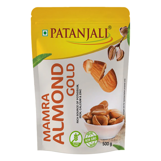 Patanjali 【Patanjali】 Mamra Almond Gold｜マムラアーモンド ゴールド｜500g｜現地直輸入で買える日本国内最安級【インドの森】