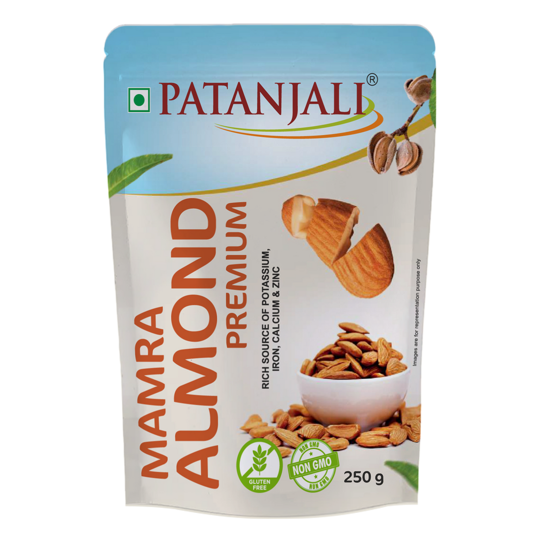 Patanjali 【Patanjali】 Mamra Almond Premium｜マムラアーモンド プレミアム｜250g｜現地直輸入で買える日本国内最安級【インドの森】
