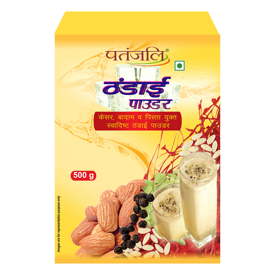 Patanjali 【Patanjali】 Thandai Powder｜タンダイパウダー｜500g｜現地直輸入で買える日本国内最安級【インドの森】