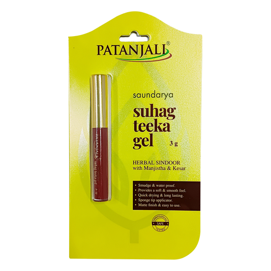Patanjali 【Patanjali】 Saundarya Suhag Teeka Gel｜サウンダリヤ スハグ ティーカ ジェル｜100g｜現地直輸入で買える日本国内最安級【インドの森】