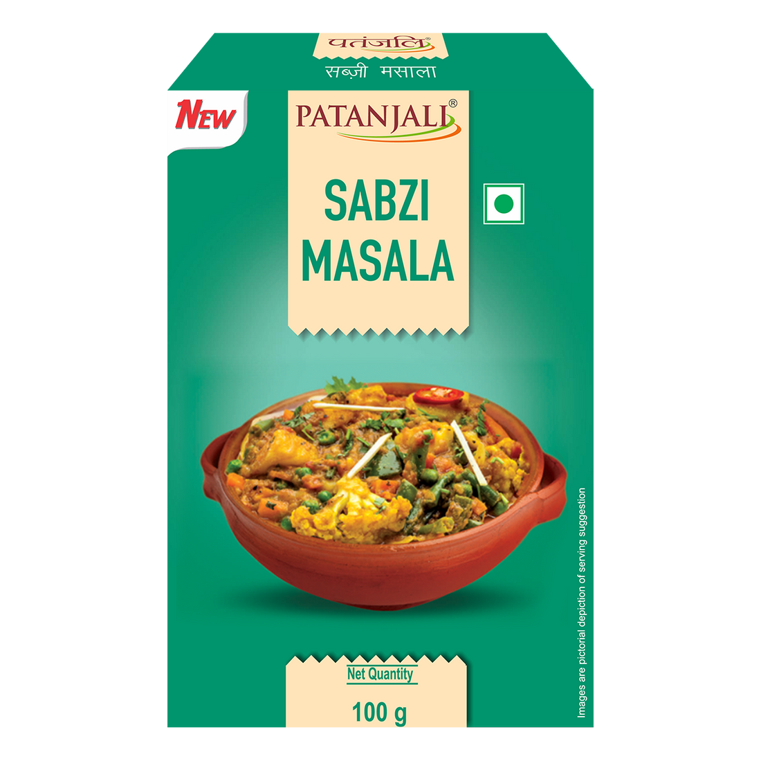 Patanjali 【Patanjali】 Sabzi Masala｜サブジマサラ｜100g｜現地直輸入で買える日本国内最安級【インドの森】