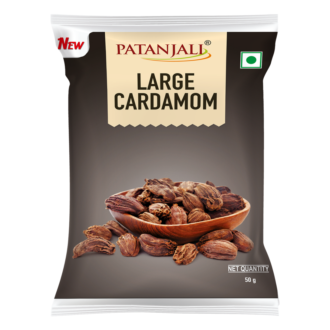 Patanjali 【Patanjali】 Large Cardamom｜ブラックカルダモン｜50g｜現地直輸入で買える日本国内最安級【インドの森】