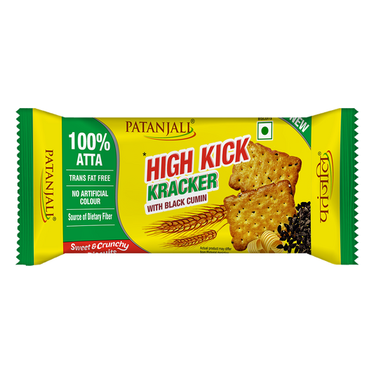 Patanjali 【Patanjali】 High Kick Cracker Biscuit｜ハイキッククラッカービスケット｜67g｜現地直輸入で買える日本国内最安級【インドの森】