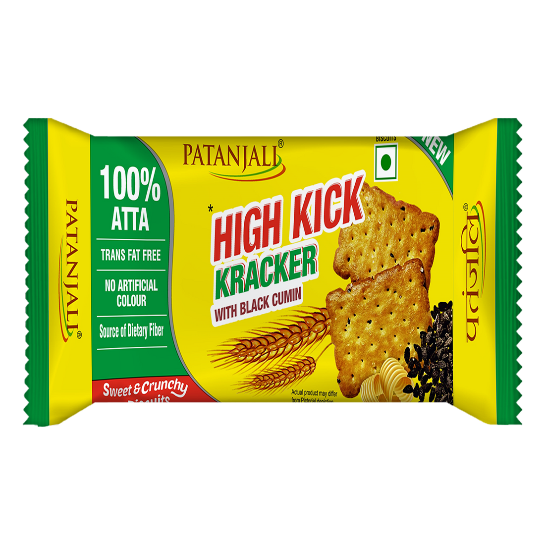 Patanjali 【Patanjali】 High Kick Cracker Biscuit｜ハイキック クラッカービスケット｜200g｜現地直輸入で買える日本国内最安級【インドの森】