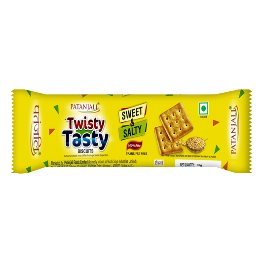 Patanjali 【Patanjali】 Twisty Tasty Biscuit｜ツイスティテイスティビス｜35g｜現地直輸入で買える日本国内最安級【インドの森】