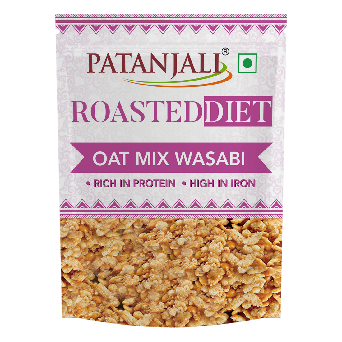 Patanjali 【Patanjali】 Roasted Diet- Oat Mix. Wasabi｜ローストダイエット オーツミックス わさび味｜125g｜現地直輸入で買える日本国内最安級【インドの森】