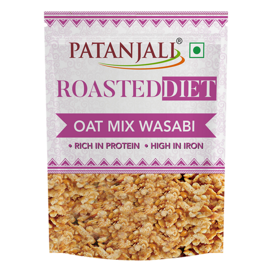 Patanjali 【Patanjali】 Roasted Diet- Oat Mix. Wasabi｜ローストダイエット オーツミックス わさび味｜125g｜現地直輸入で買える日本国内最安級【インドの森】