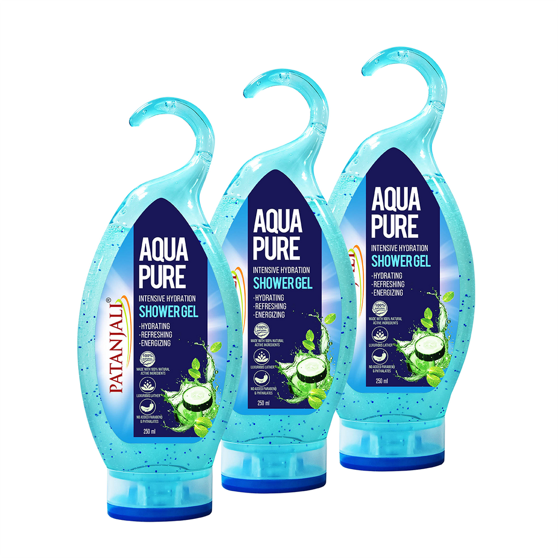 Patanjali 【Patanjali】 Shower Gel(Aqua Pure)250 Ml (B2g1 Free)｜シャワージェル（アクアピュア）｜750g｜現地直輸入で買える日本国内最安級【インドの森】