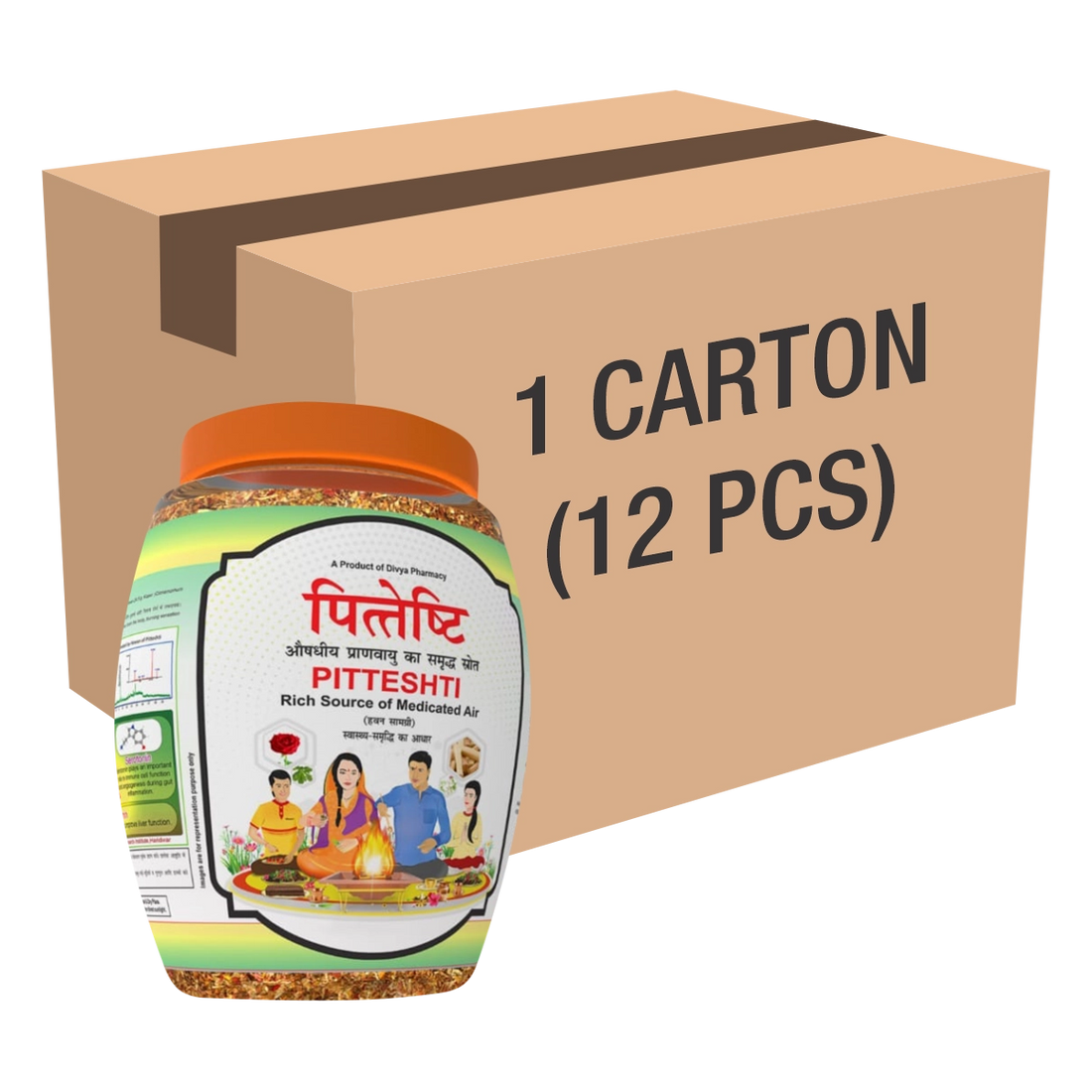 Patanjali 【Patanjali】 Divya Pitteshti (Hawan Samagri) 400 G 1 CLD｜ピッテシュティ（ハवन・サマグリ）｜400g｜インド現地からお取り寄せ【インドの森】