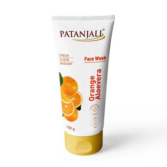 Patanjali 【Patanjali】 Orange Aloevera Face Wash｜オレンジ＆アロエベラ 洗顔料｜100g｜現地直輸入で買える日本国内最安級【インドの森】
